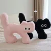 Cuscini Cuscino per gatti di Halloween Bambola di peluche Cappello da mago horror Zucca Cuscino di peluche Peluche morbido Regali di compleanno per bambini Decorazioni natalizie