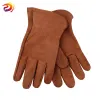 Gloves Motorcycle Gloves Brown Cowhide Leather Work Gloves, Driving / Gardening / Cycling / Fruit Picking Safety Gloves