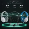 Microphones Redragon H848 Bluetooth Wireless Gaming Headset Lightweight 7.1 Surround Sound 40mm Drivers Detachable Microphone Multi Platform