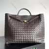 10A Kvalitetsdesignväska Bottegaly Venettaly Tote Bag Womens Intreciato Leather Weave Hobo Luxury Bag Handväska Intreciato Väskor stor kapacitet stickning 514