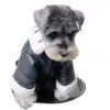 Imposta giacca calda per cani Cappotto invernale per cani Giacca per cuccioli antivento e impermeabile Giacca in pelle per cani fresca Vestiti per chihuahua