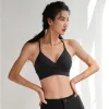 Bras New Sexy Fitness Yoga Bra Lady Front Kink Sport Bra Gather Small Boobs Sports Wear For Women Gym Backless Cross Back Sports Bra