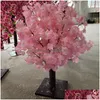 装飾的な花の花輪人工桜の木シミュレーション偽の桃の木アートの装飾品と結婚式のセンターピース装飾dhxqs