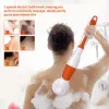 Scrubbers 4 in 1 wasserdichte elektrische Badebürste, multifunktionale Körperbürste, Reinigungsbürste, Rückenmassage, Scrubbe, Duschbürste
