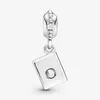 100% 925 Sterling Silver Passport Travel Dangle Charms Fit Original europeisk charmarmbandsmycken Tillbehör302M