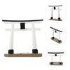 Garden Decorations Shrine Gate Model Fairy Accessories Models Tiny Torii Decoration Japanese-Style