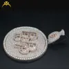 Hiphop Jewelry Iced Out Initial Name Letter Money Bag Sterling Sier VVS Moissanite Diamond Custom Pendant