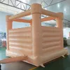 outdoor activities newest wedding inflatable bouncer house 4.5x4.5m (15x15ft) full PVC jumping bouncy castle white house for birthday aniversary party