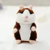 Brinquedos novo falando hamster mouse animal de estimação brinquedo de natal falar falando gravação de som hamster brinquedo de pelúcia educacional para crianças