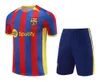 23 24Barcelona TREINOS Camisa de futebol Barcelona Conjunto AUBA PEDRI GAVI 23/24 Novas roupas esportivas Adulto Crianças Colete de manga curta Camisa de treinamento Moletom de qualidade