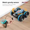 Auto's Amfibische auto met afstandsbediening RC Stuntauto Voertuig Dubbelzijdig Flip Rijden Drift Rc Auto's Buitenspeelgoed voor jongens Kindercadeau