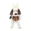 40 cm Baby Cute Plush Dog Backpack Japan Kawaii Pchane zabawki dla dzieci Torba szkoła Prezent dla 36 mała dziewczynka 240223