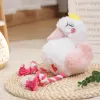 Toys Dog Toy Sound Biteresistant Plush Swan Pet Puppy Molar To Relieve Boredom Soft Dog Cleaning Teeth Interactive Playing Pet Toys