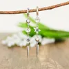 Boucles d'oreilles pendantes géométriques longues pour femmes, pompon rétro suspendu en Zircon, Piercing personnalisé, accessoires pour dames, bijoux