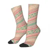 Calcetines de hombre Patrones geométricos Retro Turquesa Rosa Abstracto Andes Patrón azteca Hombres Ciclismo Novedad Primavera Otoño Invierno Medias