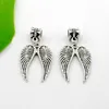 Hele - MIC IN VOORRAAD 100 stuks veel legering Angel Wing Heart Beads Charms hanger Dangle Beads Charms Fit Europese Bracelet288i