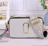 Crossbody Bag Marc Snapshot المحافظ مصممة الفتيات حقيبة اليد الأولاد حقيبة كاميرا فاخرة جلدية يدوية الأزياء مصغرة أكياس الكتف