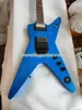 Molto raro Dime Dimebag Darrell Hamer From Hell Chitarra elettrica Intarsio speciale, Floyd Rose Tremolo, Hardware nero