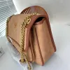 Designer crossbody väskor guld chian messenger väska kvinnor mocka axelväska klassiska märke luxurys handväskor handväska