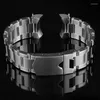 Bracelets de montre Bracelet en acier massif pour Black Bay 79230 79730 Eritage Chrono Band Arc Interface Bracelet 22mm279P