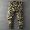 Pantaloni da uomo GustOmerD Allentato Camouflage Cargo Uomo Casual Industria Militare Qualità Cotone Mens Jogging Moda Autunno Per