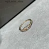 Anéis 2024 Designer clássico série M rosa ouro ouro deslizante três anel mulheres personalidade jóias casamento amantes de luxo presente 240229