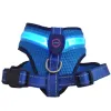 Harnesses LED Dog Harness Light Up Dog Chest Strap Luminous Pet Harness Vest For Dogs Reflective Collar Dog Kitten Glowing Accessories