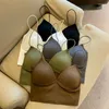 Camisoles Tanks 2024 Frauen Dessous Push-Up Bh Mit Brust Pad Weibliche Weiche Brassreie Mode Einfarbig Top