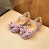 Flat Shoes Spring New Ldrens Princess Female Shoes Bow Elegant Girls Bright Leather Single Students Performance Dancingh24229