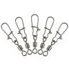 Tools Goture 200pcs/lot MS+ZQ Rolling Fishing Swivel With Nice Snap Size 8, 6, 4, 2 Pin Hook Lure Terminal Carp Fishing Tackle