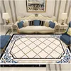 Carpets European Style Light Luxury Persian Carpet Living Room Decoration Area Rug Large Bedroom Decor Soft Entrance Door Mat Drop D Dhhev