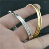 Hoop Earrings Women's Silver Gold Plating Big Circle Round Girls Without Ear Holes Offer Product Choices Jewelry Lady