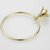 Badaccessoireset Goud Messing Badkamer Handdoekring Hardware Hanger Rond