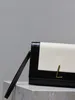 10A Sac de créateur de luxe Homme Femme Enveloppe Sac Portefeuille de poche Cuir de vachette lisse Grand sac à clip Logo en métal carré en cuir véritable sac à main décontracté avec boîte sac à poussière