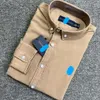 2024 Little Horse Mens Shirt Polo Polos Long Sleeve Business Autumn Leisure Men Casual Loose Motion Current 555ggg