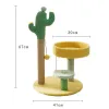 Scratchers Sisal Cat Tree Cactus Style Tower, Climbing Frame, Funny Toy, Jumping Platform, Scratching Post, Pet Supplies
