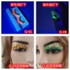 Eyelashes 2022 New glitter Powder European American Style Fake Lashes Color Luminous Natural Nude Makeup Stage 3D False Eyelashes