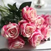 Dekorativa blommor Rose Peony Artificial Silk Diy Decoration Festival Wedding Party Fake Flower Bouquet Decor Home Garden Accessories