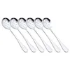 Colheres 6 Pcs Coador Acessório de Cozinha Filtro Utensílios de Aço Inoxidável Pequeno Ergonômico Reutilizável