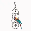 Toys Parrot 304 Jouet en acier inoxydable Rongue grimper à grande gris diamant gris gris puzzle Bird Cage Rack Rack