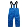 HONEYKING Kids Ski Pants Winter Outdoor Waterproof Warm Ski Trousers Boys And Girls Jumpsuit Overalls Tracksuits Kids Snow Pants 240226