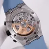 Coleção de relógios de pulso Relógio de lazer AP Relógio de pulso Royal Oak Offshore 26238ST Blue Disc Mens Watch Automático Mecânico Relógio Suíço Luxo Esportes Lazer Moda W