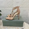 Sandalias con tirantes de moda, zapatos de diseñador de lujo informales de cuero genuino, hebilla de metal para mujer, zapatos formales con hebilla decorativa en el tobillo