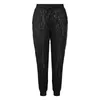 Pantaloni da donna Pantaloni da donna con paillettes casual sexy da festa Pantaloni stile moda alla caviglia Leggings con coulisse a vita alta Abbigliamento streetwear