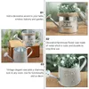 Vases 2 pièces arrosoir en étain outils pour la maison support de plante décorations de jardinage d'intérieur
