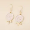 Dangle Earrings 1Pair Sweet Alloy Enamelマルチカラーロリポップペンダントベビーガールの女性ジュエリーキャンディーイヤリングギフトのためのドロップ