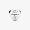 Nya ankomst Charms 100% 925 Sterling Silver Dad Heart Charm Fit Original European Charm Armband Smycken Tillbehör 230W