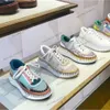 Projektantki Paris Women Buty swobodne trampki Woody Sneakers Nowy wzór rozkłada się na płótnie Rainbow słynne trampki marki biegające sportowe buty recyklingowe trenerzy tkaniny rozmiar 42