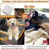 Bolsa transportadora para cães, capa dobrável para viagem, frontal/traseira, cinto de carro, rede à prova d'água, segurança para animais de estimação, com cesta de assento, malha