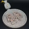 Hiphop Jewelry Iced Out Initial Name Letter Money Bag Sterling Sier VVS Moissanite Diamond Custom Pendant
